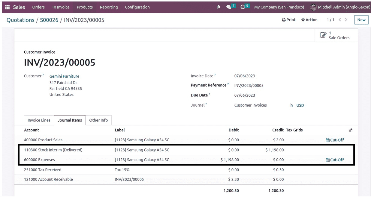 How to Manage Ledger Posting in Odoo 17 Anglo-Saxon Accounting-cybrosys