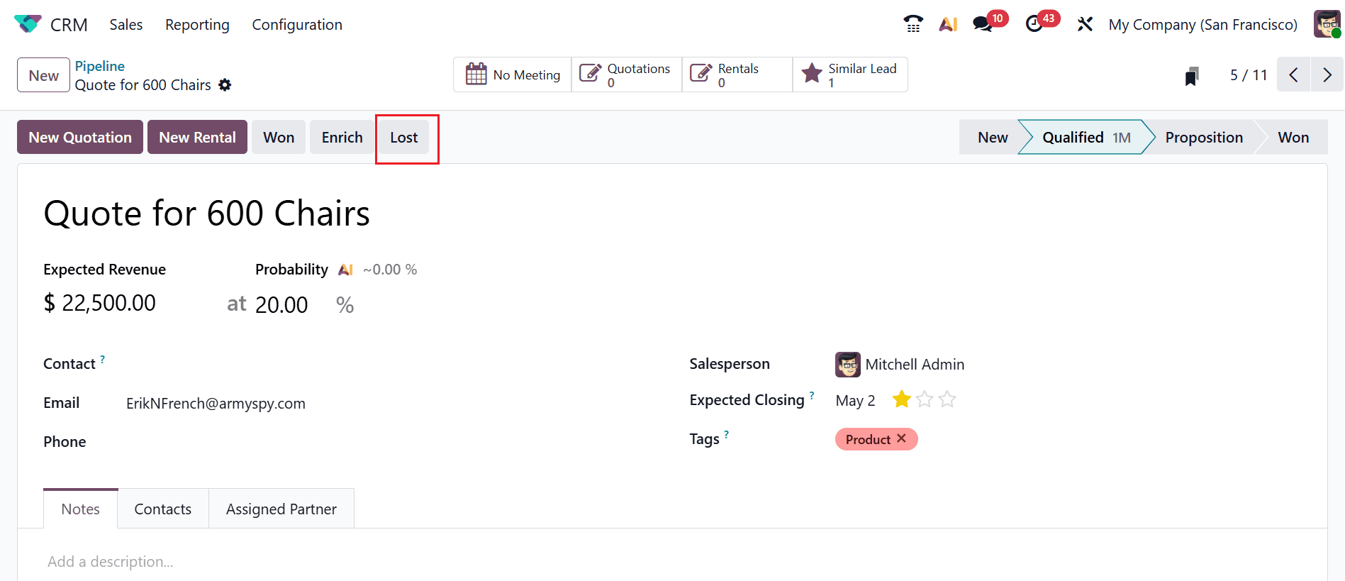 How to Manage Lost Leads and Opportunities in Odoo 19-cybrosys