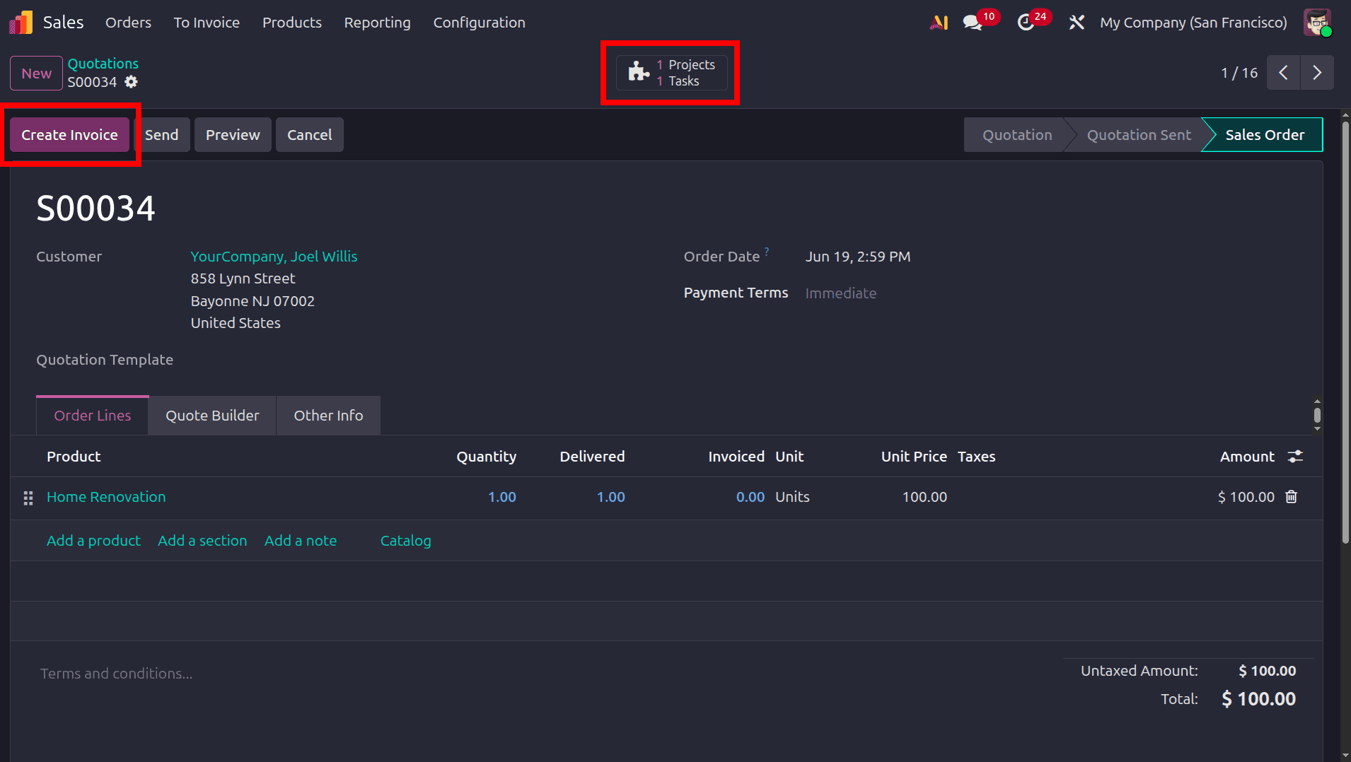How to Manage Manual Billing Based on Delivered Quantity in Odoo 19 Projects-cybrosys