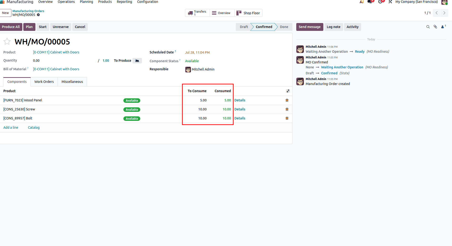 How to Manage Manufacturing with Two-Step Warehouse Flow in Odoo 19-cybrosys
