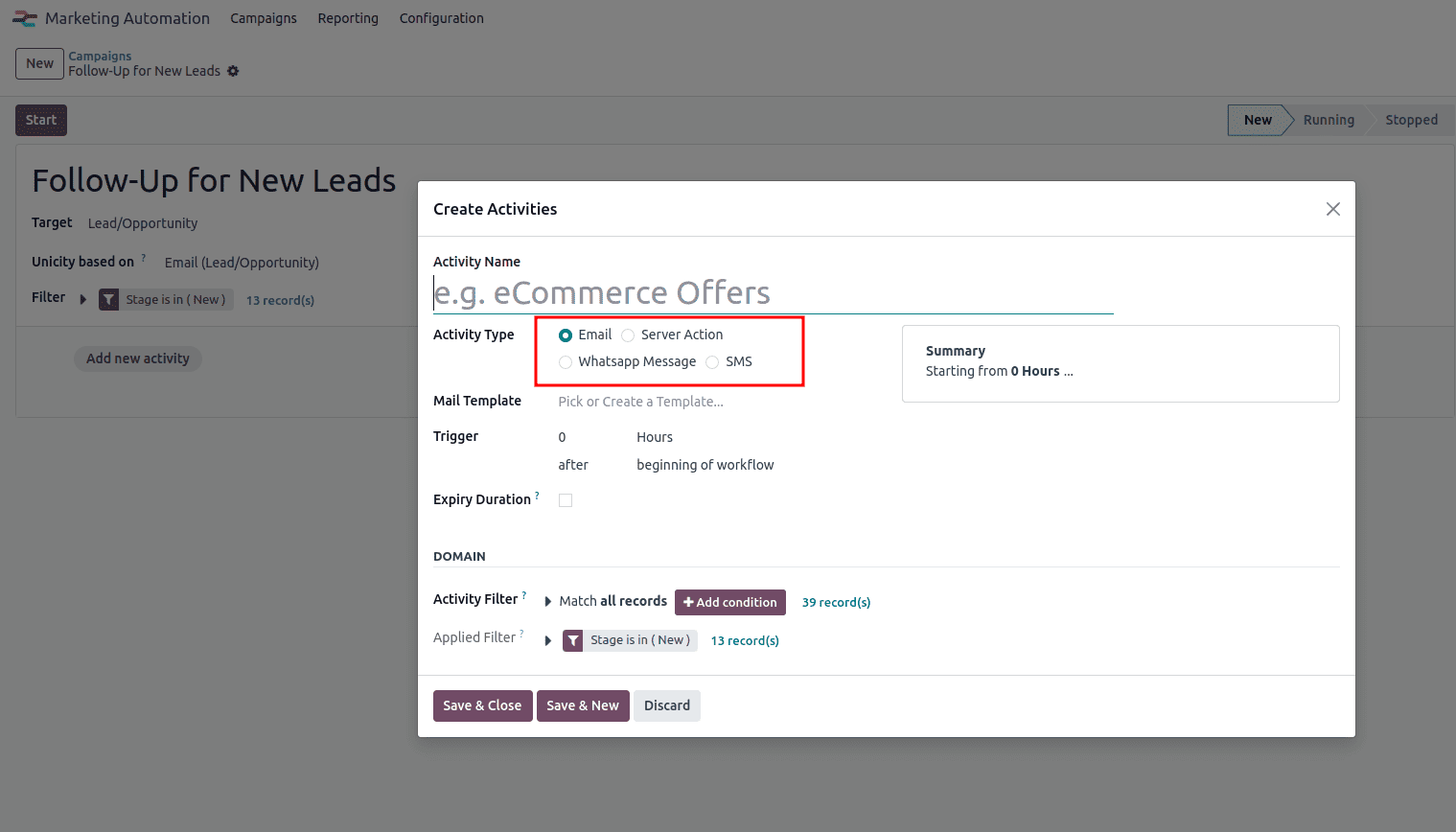 How to Manage Marketing Automation Activities in Odoo 18-cybrosys