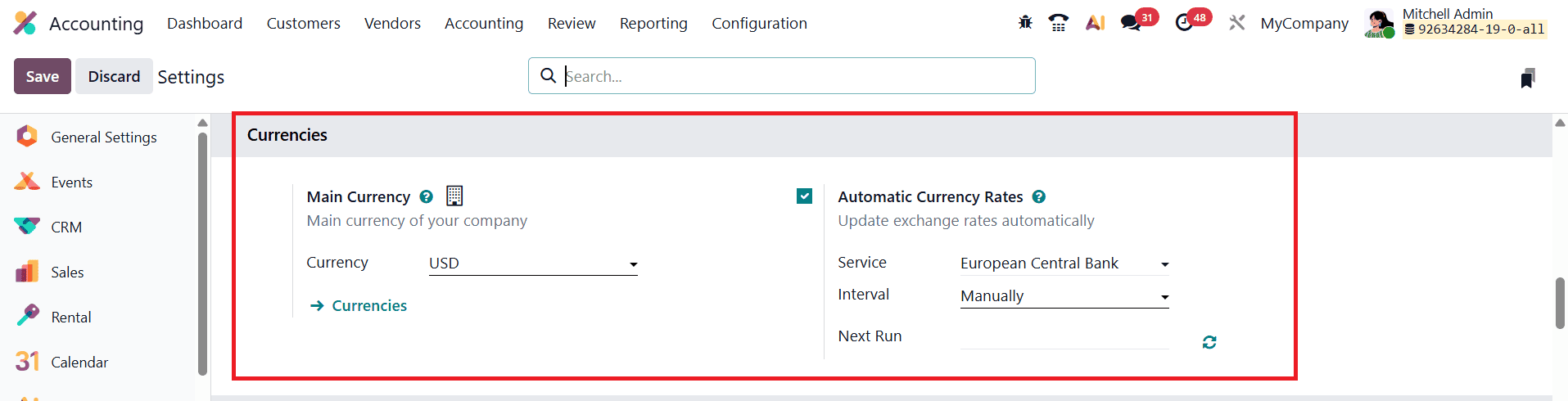 How to Manage Multi-currency and Exchange Rates in Odoo 19 Accounting-cybrosys