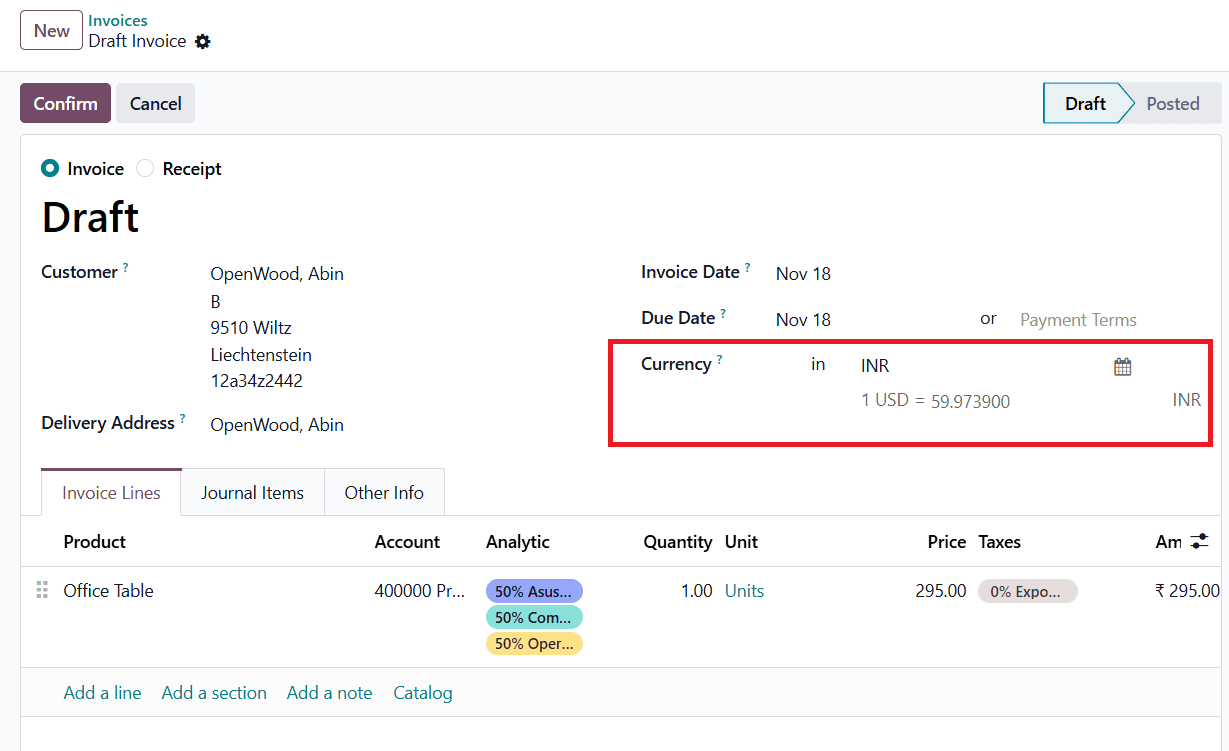 How to Manage Multi-currency and Exchange Rates in Odoo 19 Accounting-cybrosys