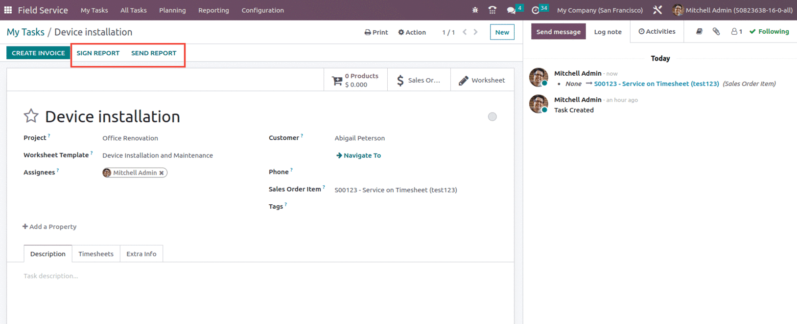 How to Manage Onsite Interventions Using Odoo 16 Project App-cybrosys