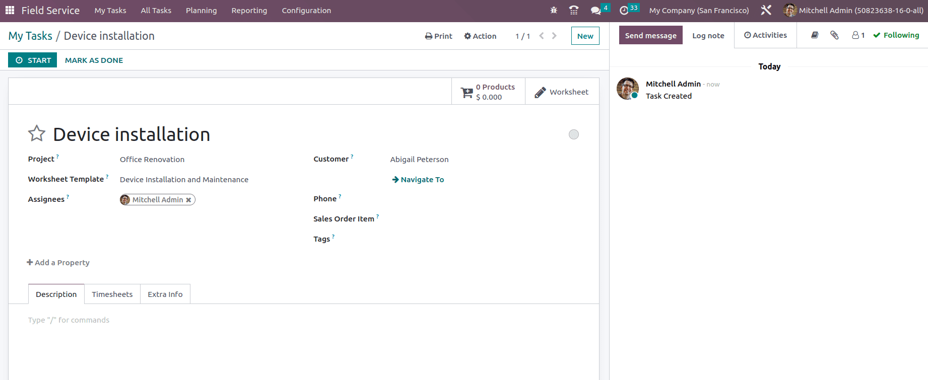 How to Manage Onsite Interventions Using Odoo 16 Project App-cybrosys