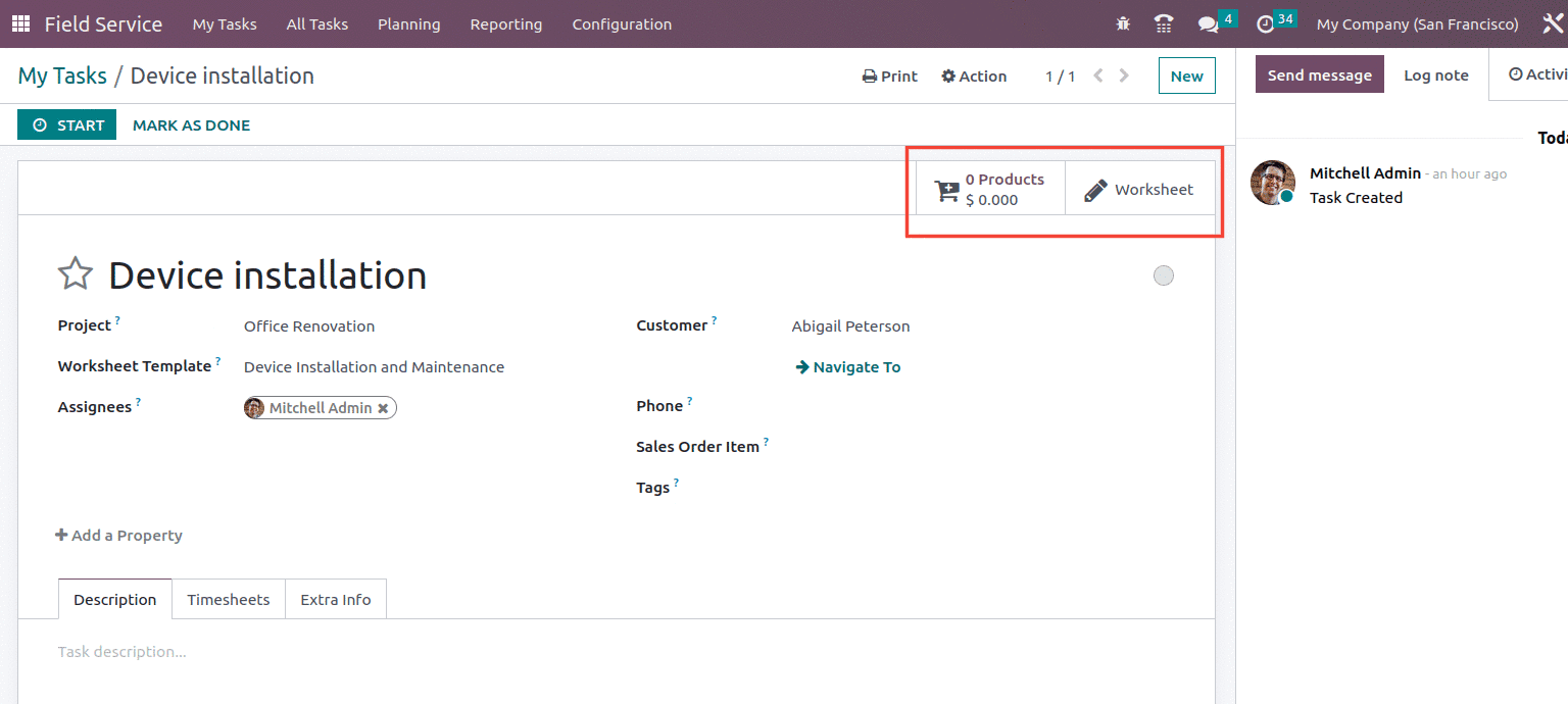 How to Manage Onsite Interventions Using Odoo 16 Project App-cybrosys