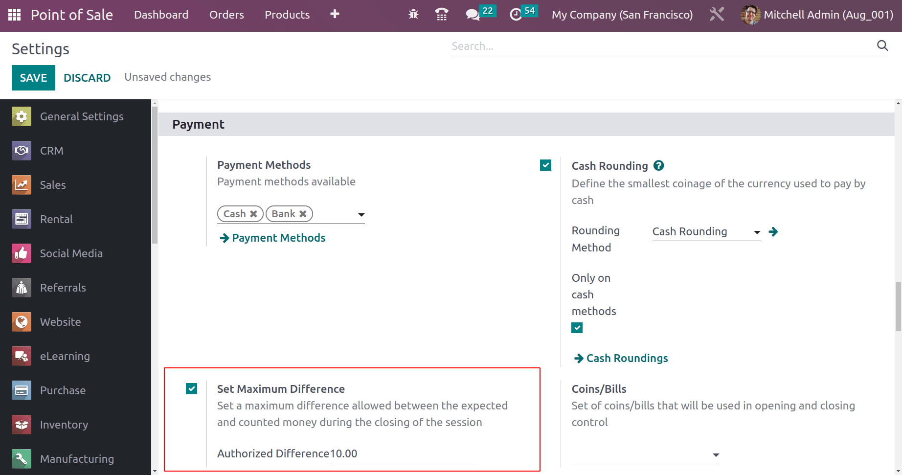 How to Manage Opening & Closing Control in Odoo 16 POS-cybrosys