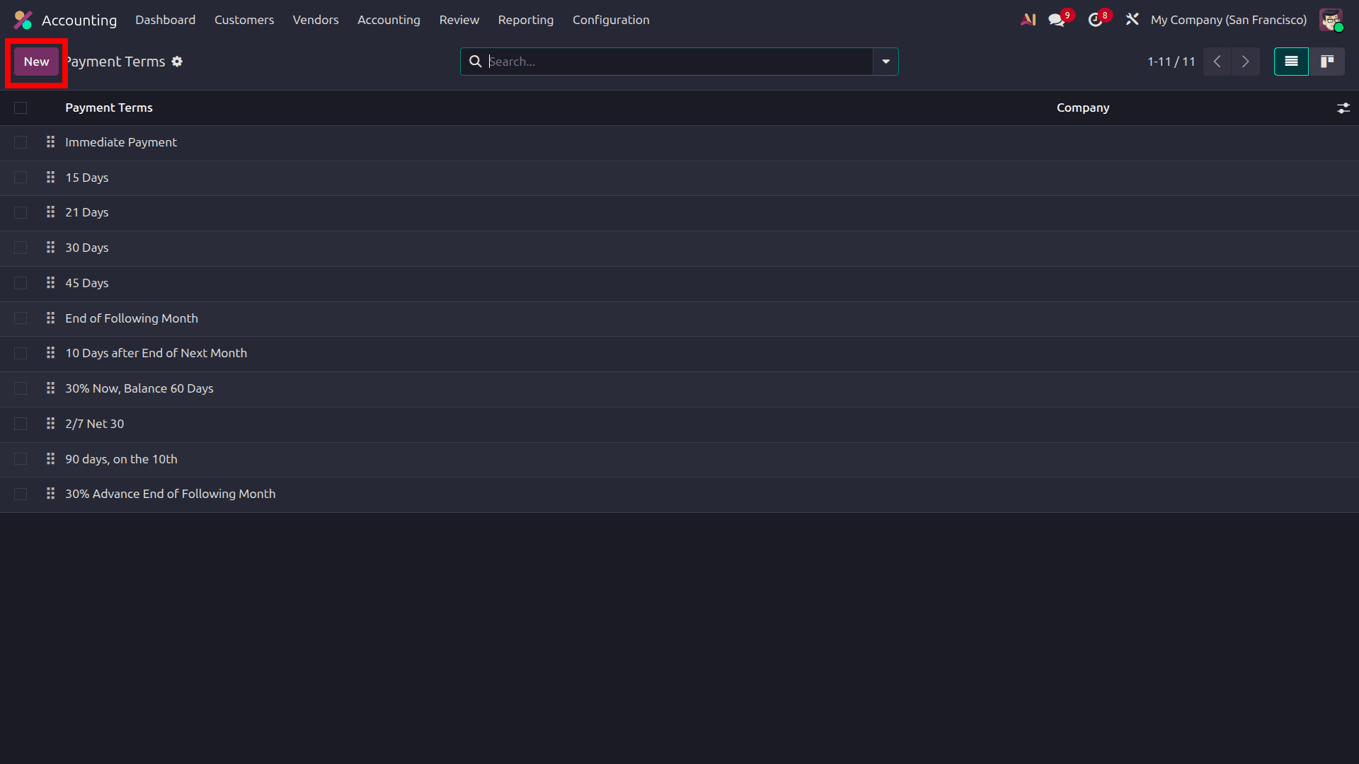 How to Manage Payment Terms in Odoo 19 Accounting-cybrosys