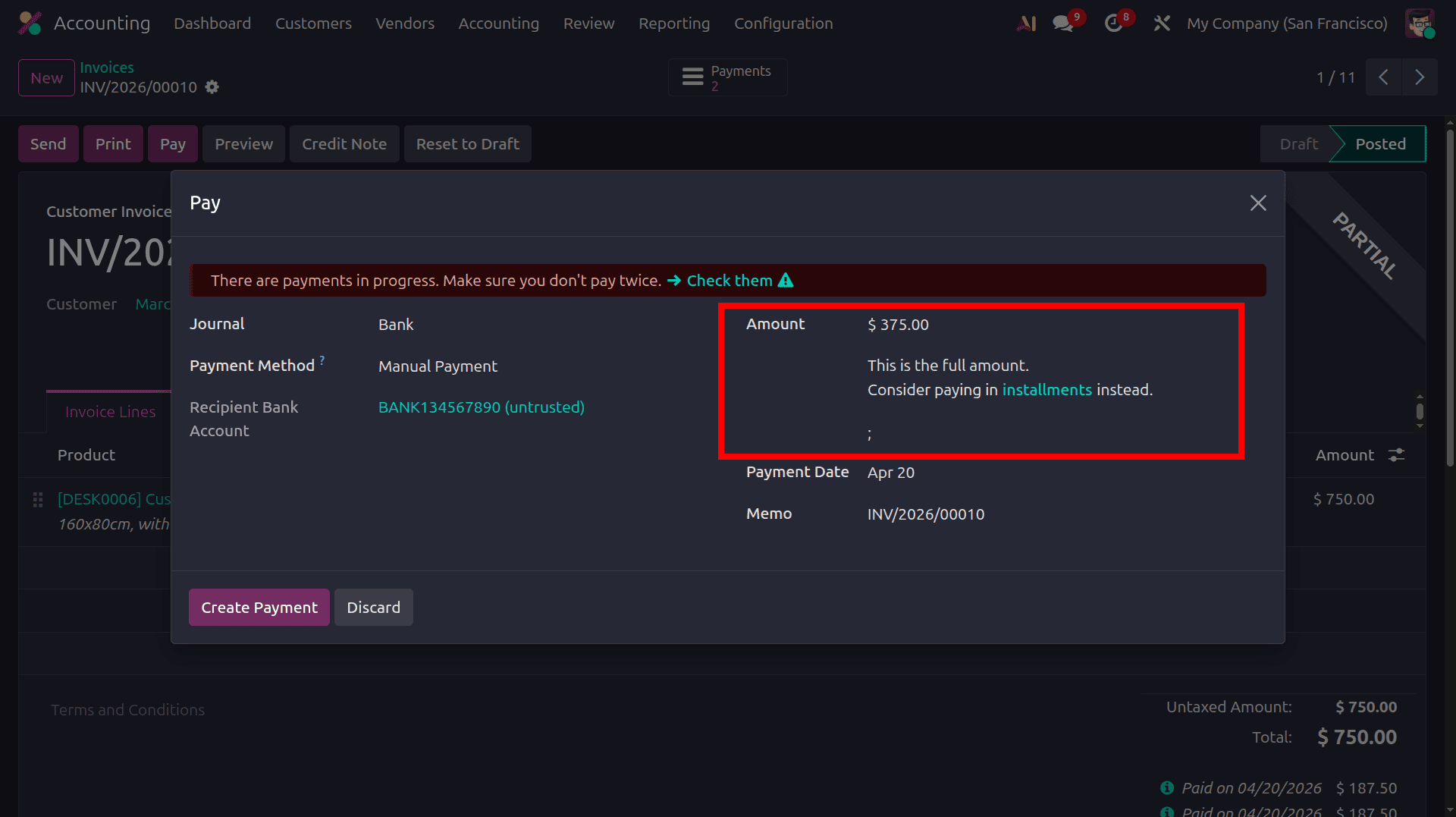 How to Manage Payment Terms in Odoo 19 Accounting-cybrosys