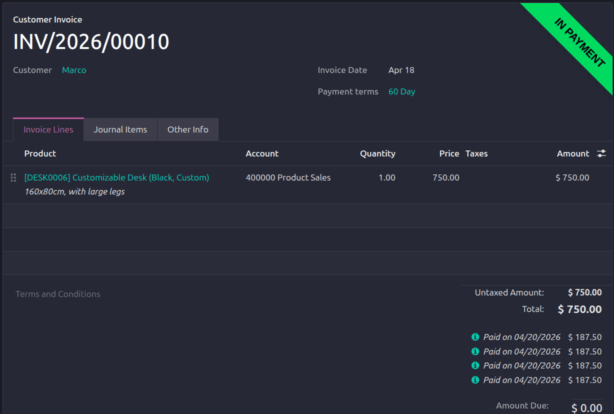 How to Manage Payment Terms in Odoo 19 Accounting-cybrosys