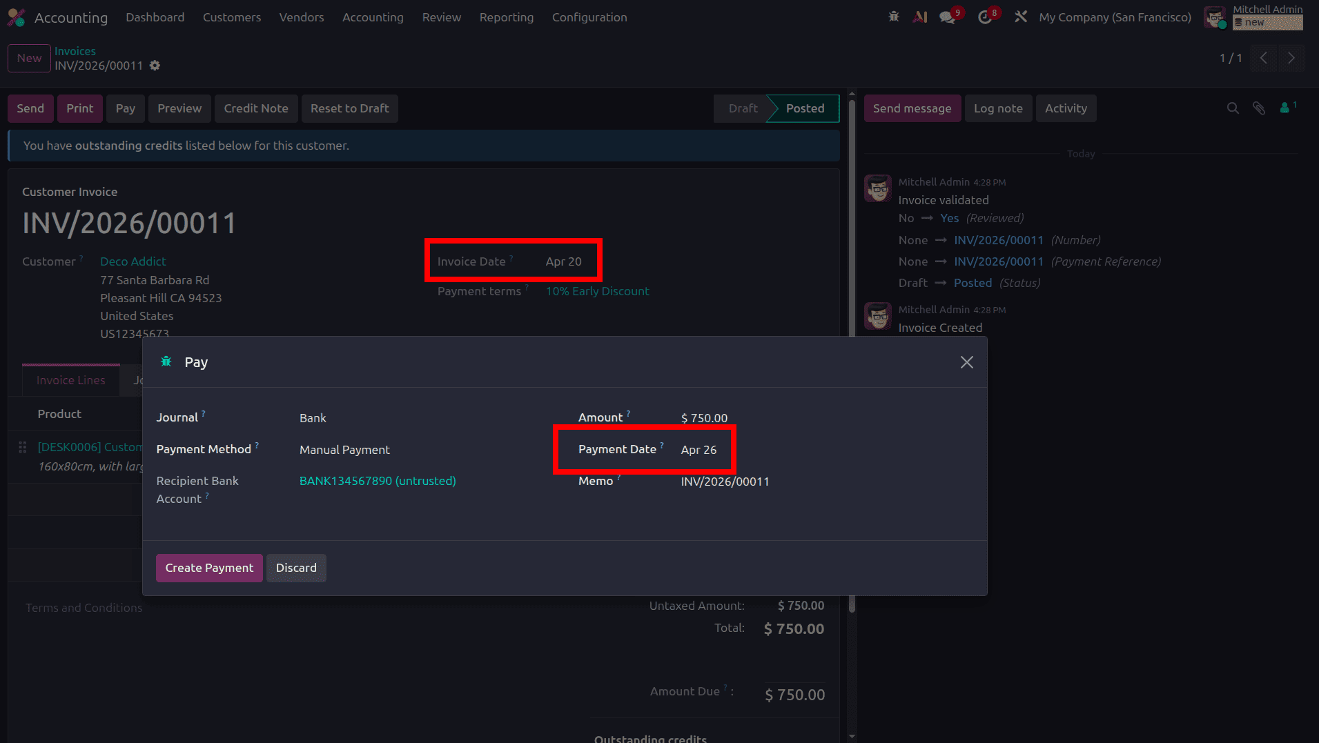 How to Manage Payment Terms in Odoo 19 Accounting-cybrosys