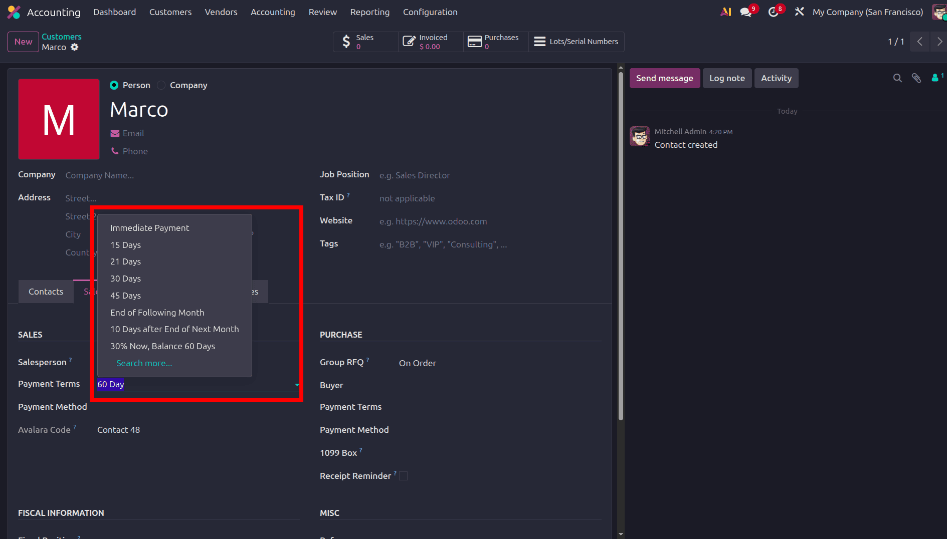 How to Manage Payment Terms in Odoo 19 Accounting-cybrosys