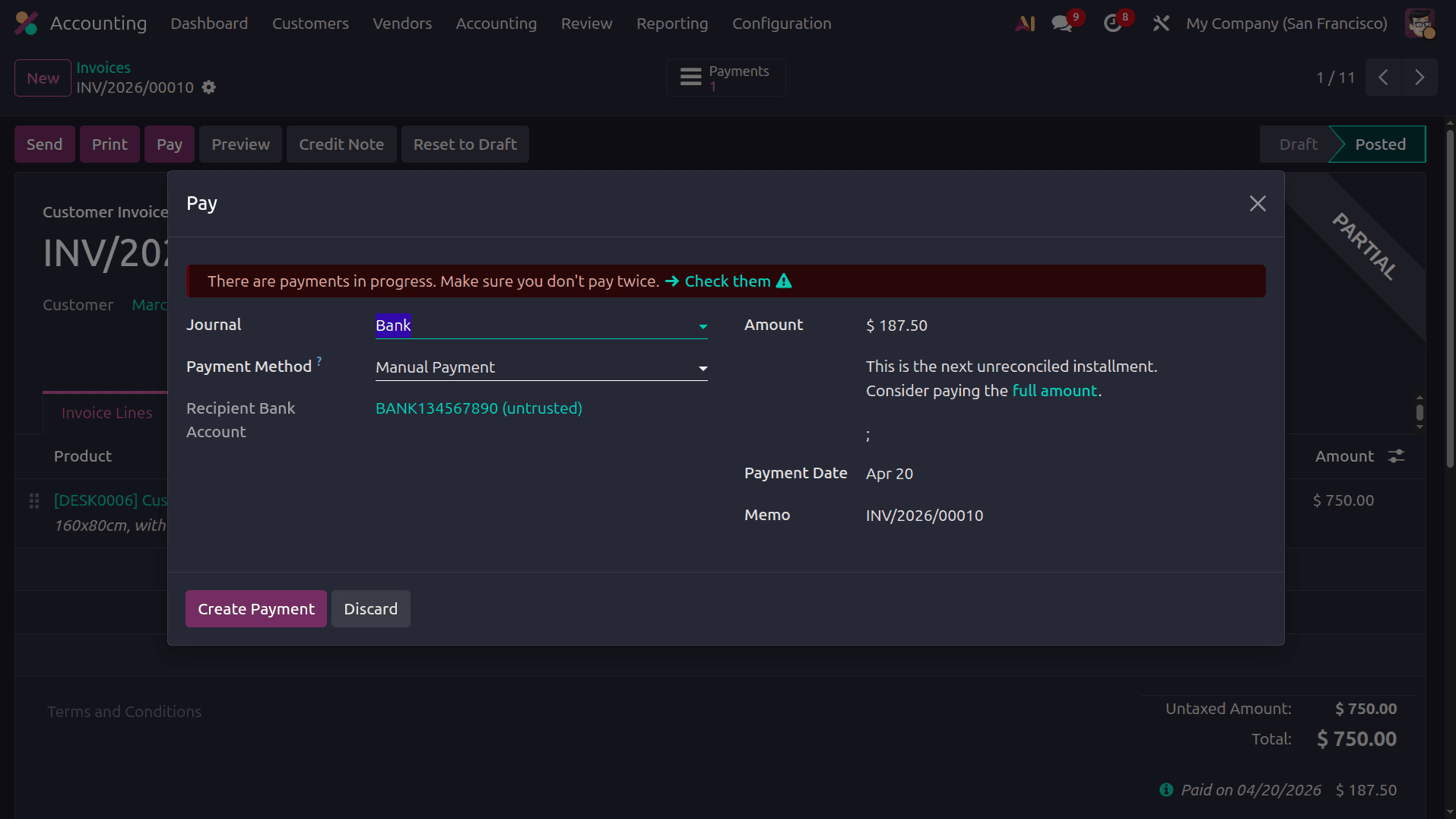 How to Manage Payment Terms in Odoo 19 Accounting-cybrosys