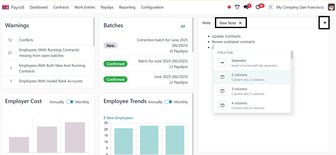 How to Manage Payroll Dashboard in Odoo 18-cybrosys