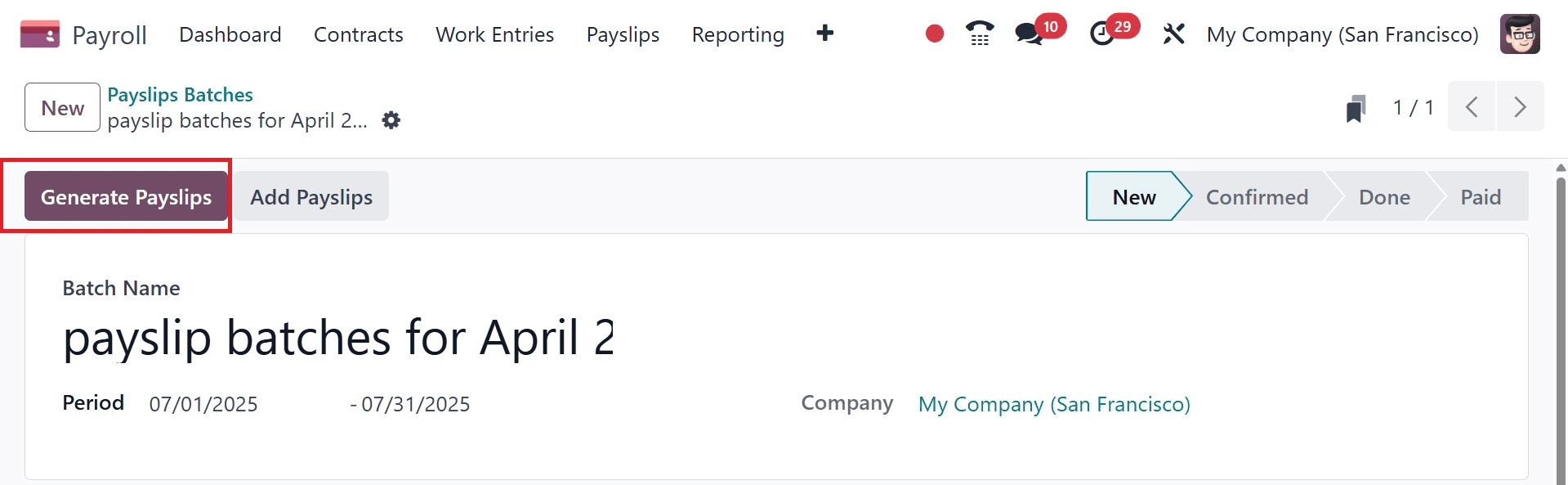 How to Manage Payroll in Batches in Odoo 18-cybrosys