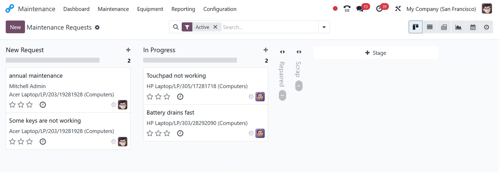 How to Manage Preventive & Corrective Maintenance in Odoo 17 Maintenance App-cybrosys