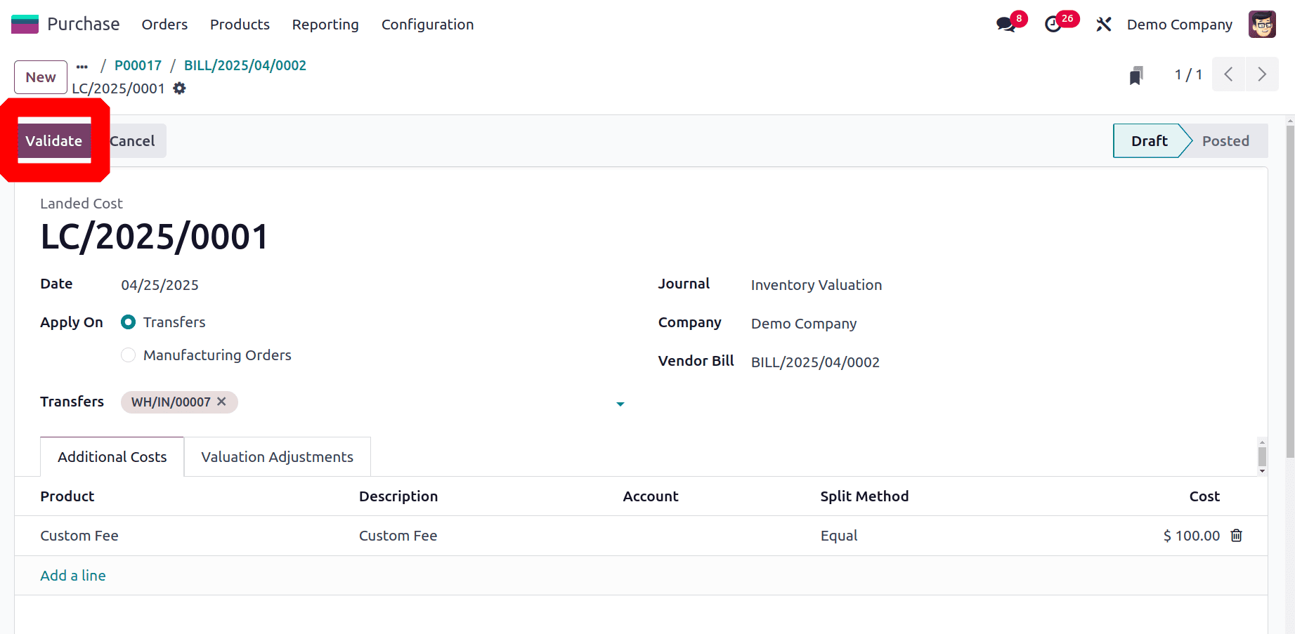 How to Manage Product Pricing with Landed Costs in Odoo 18-cybrosys