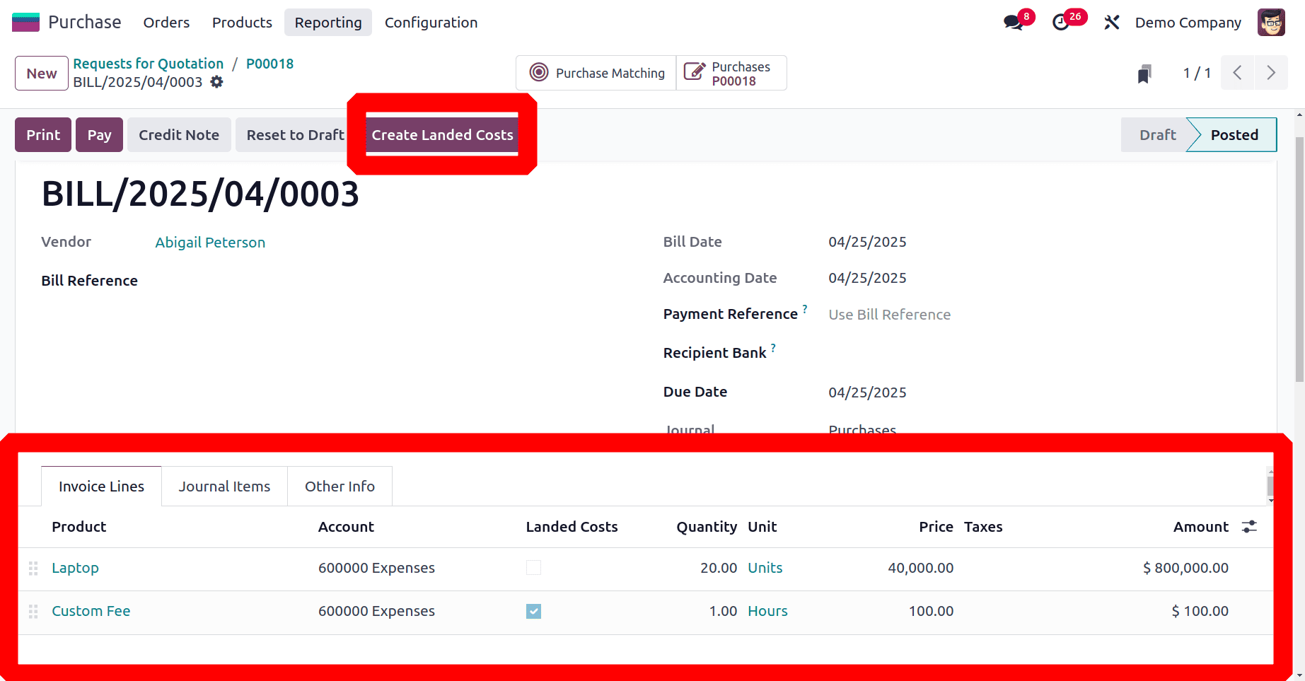 How to Manage Product Pricing with Landed Costs in Odoo 18-cybrosys