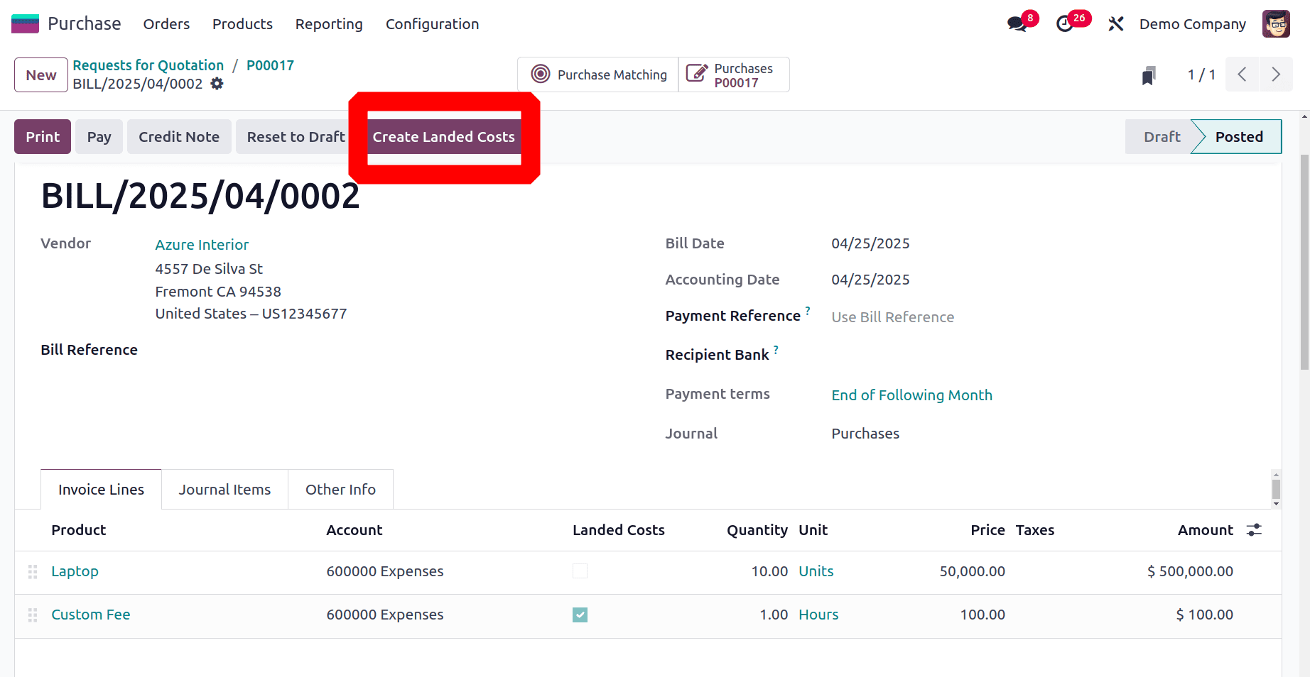How to Manage Product Pricing with Landed Costs in Odoo 18-cybrosys