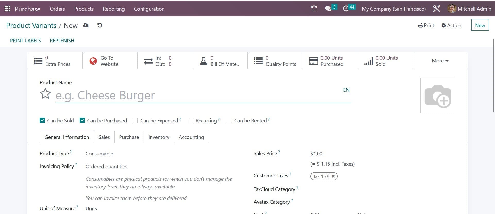 How to Manage Product Variants With the Odoo 16 Purchase App-cybrosys