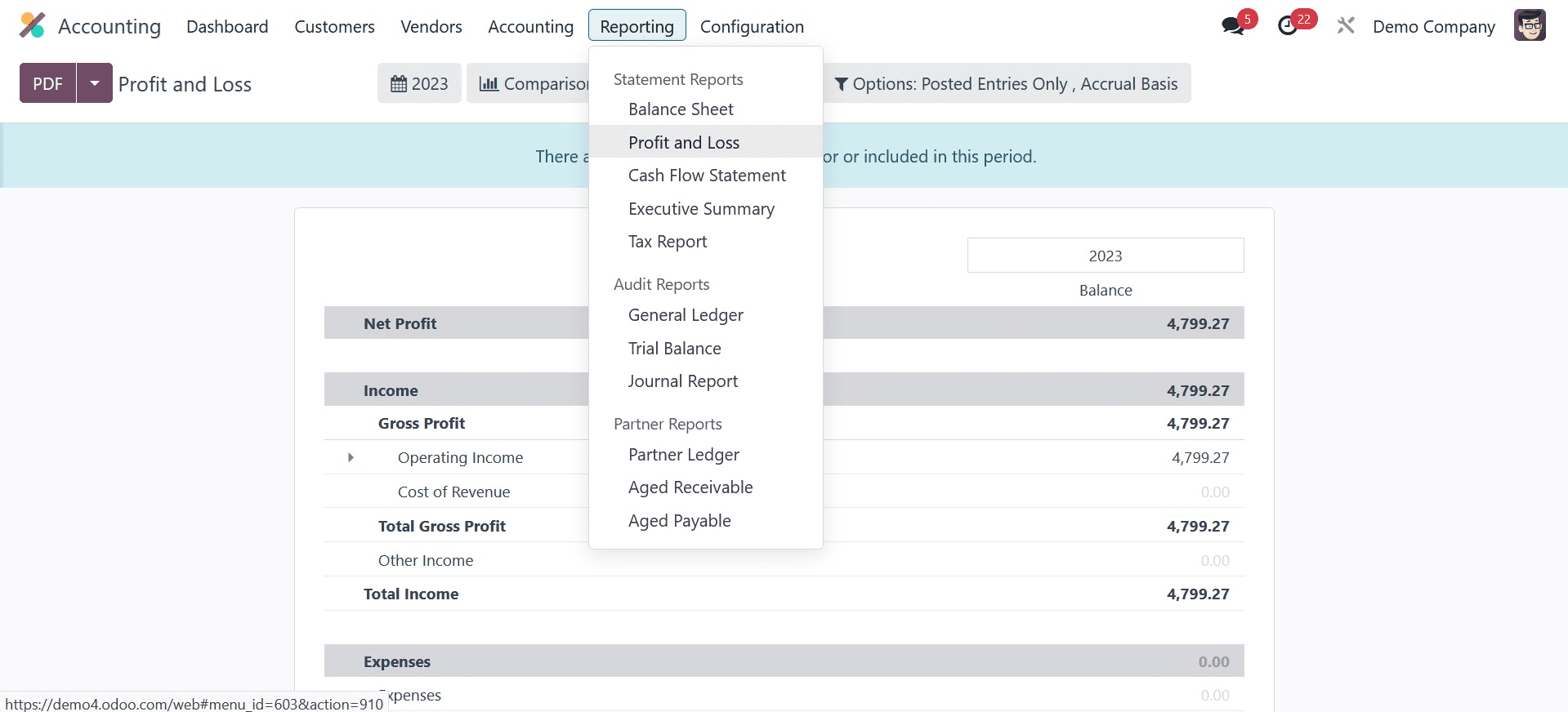 How to Manage Profit & Loss in Odoo 17 Accounting-cybrosys