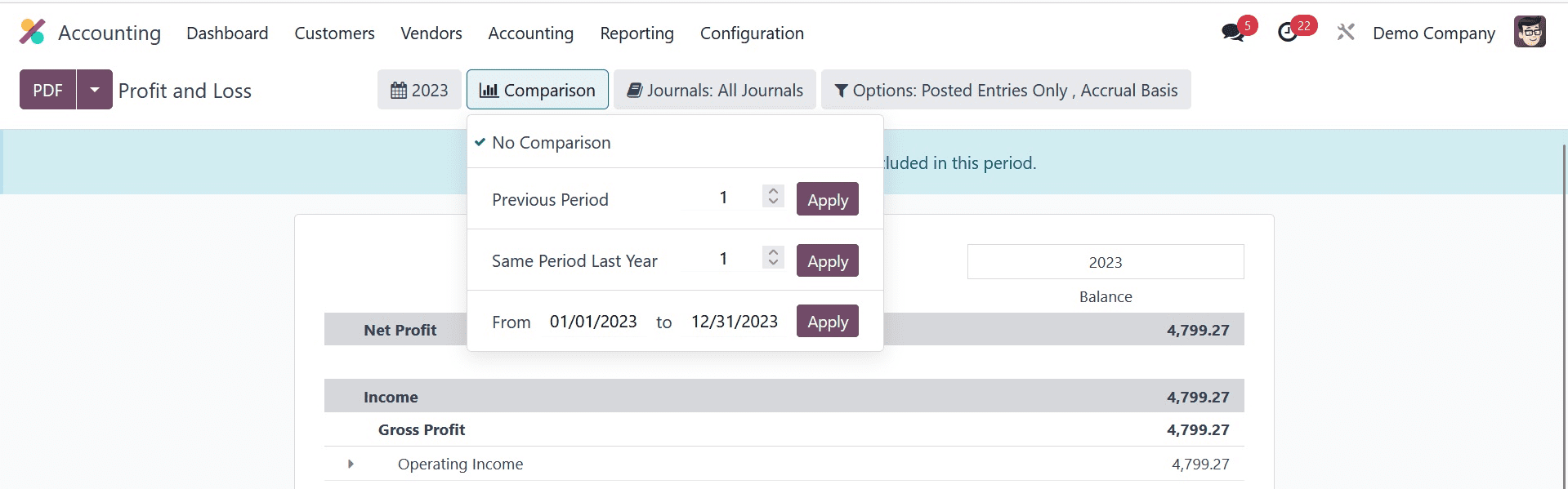 How to Manage Profit & Loss in Odoo 17 Accounting-cybrosys