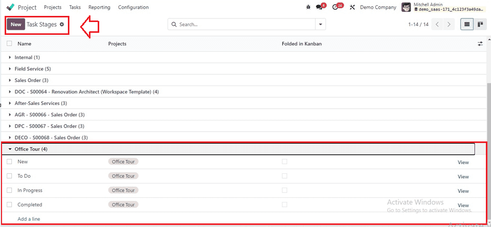 How to Manage Project Stages & Task Stages in Odoo 17-cybrosys