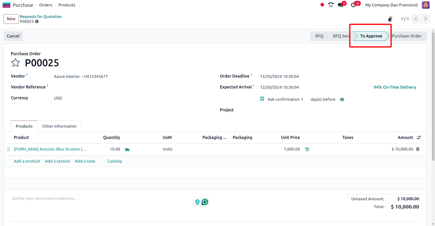 How to Manage Purchase Order Approvals in Odoo 18-cybrosys