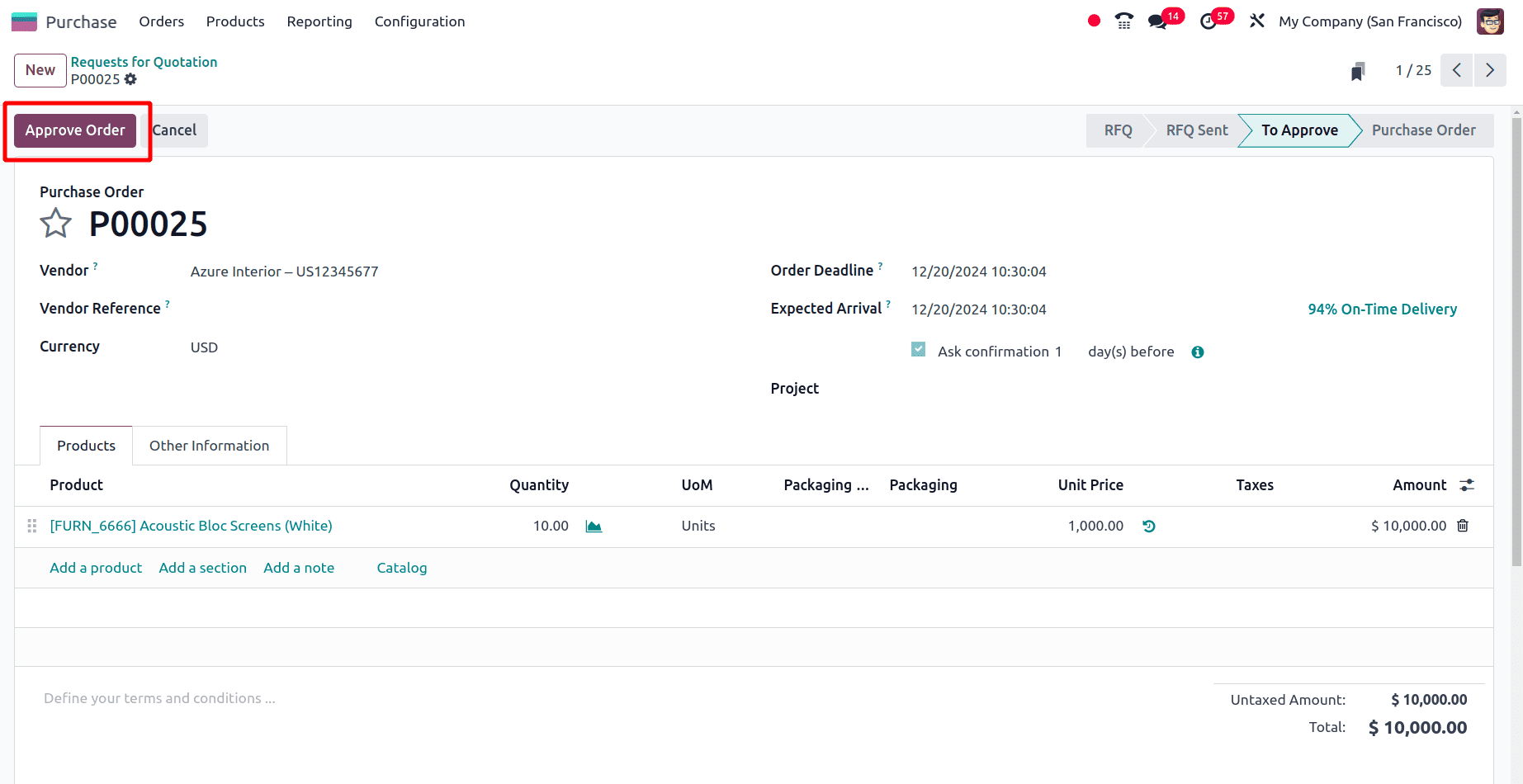 How to Manage Purchase Order Approvals in Odoo 18-cybrosys