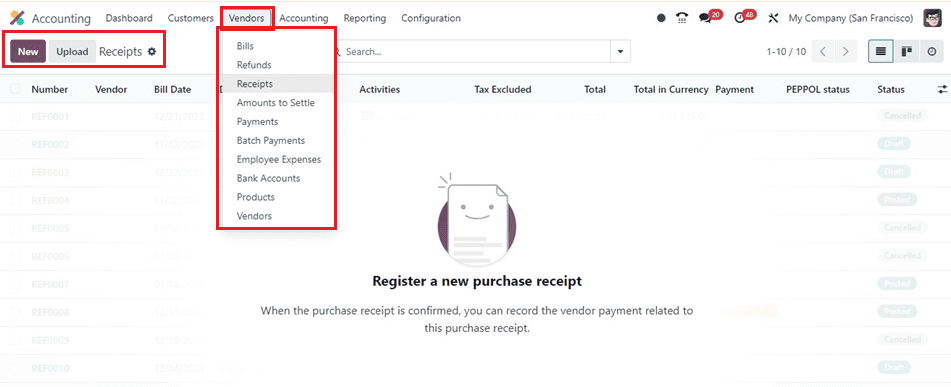 How to Manage Purchase Receipts Inside the Odoo 17-cybrosys