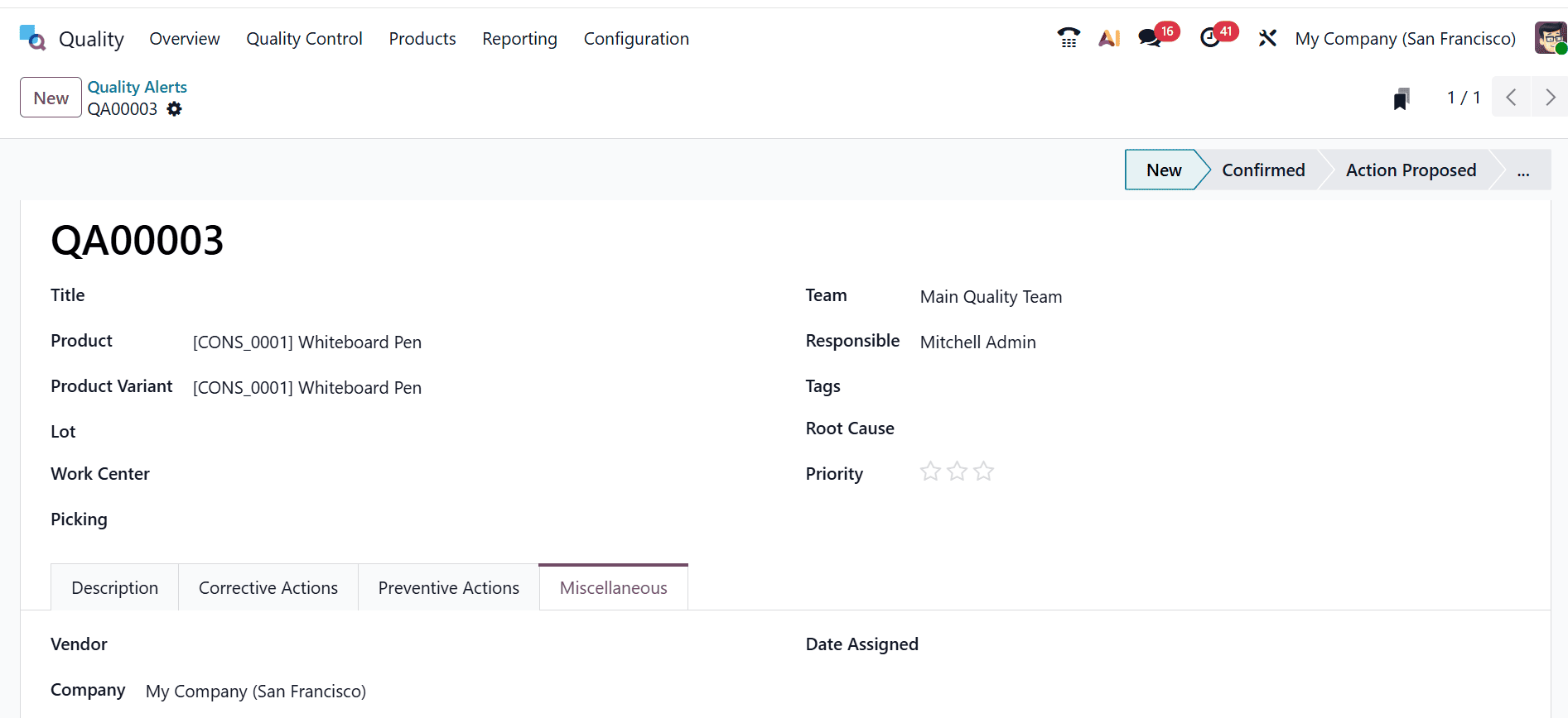 How to Manage Quality Checks and Alerts in Odoo 19-cybrosys