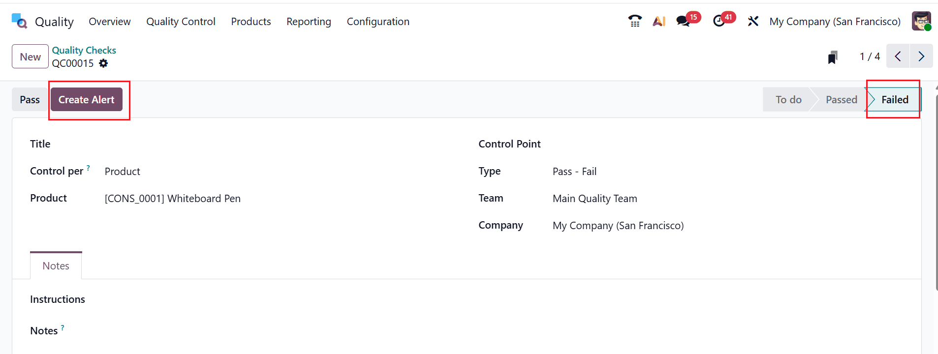 How to Manage Quality Checks and Alerts in Odoo 19-cybrosys