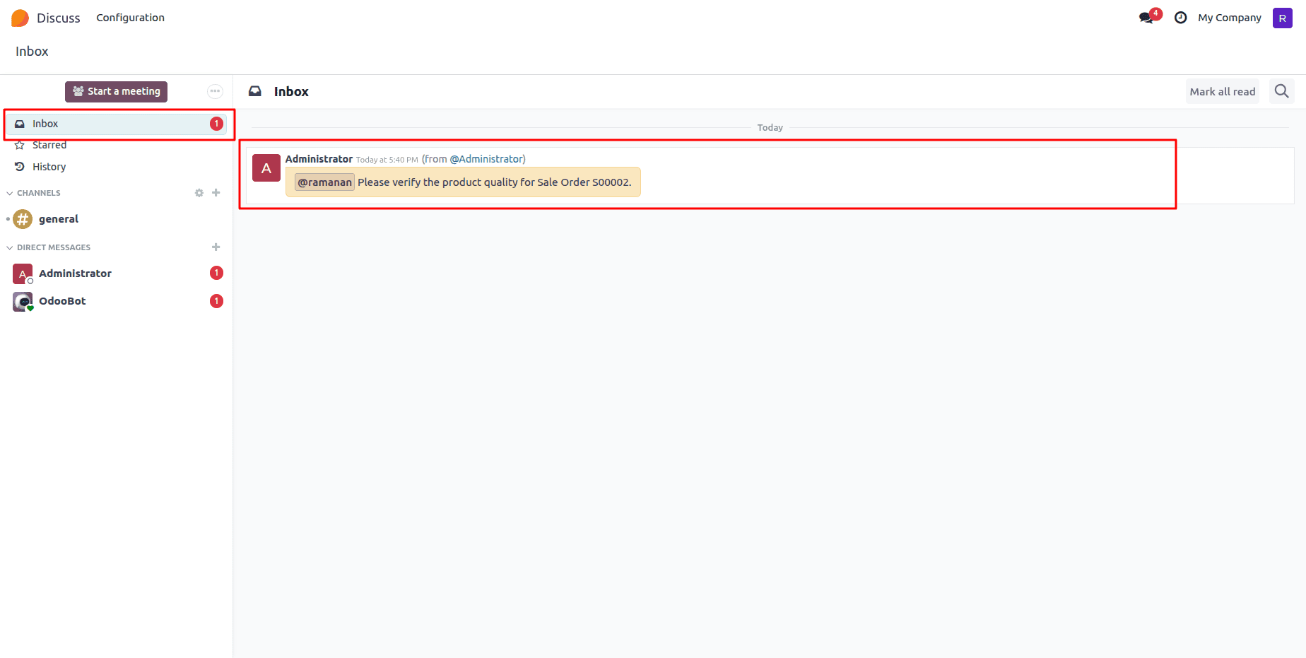 How to Manage Reception of Chat Notification to the Inbox with Odoo 18-cybrosys