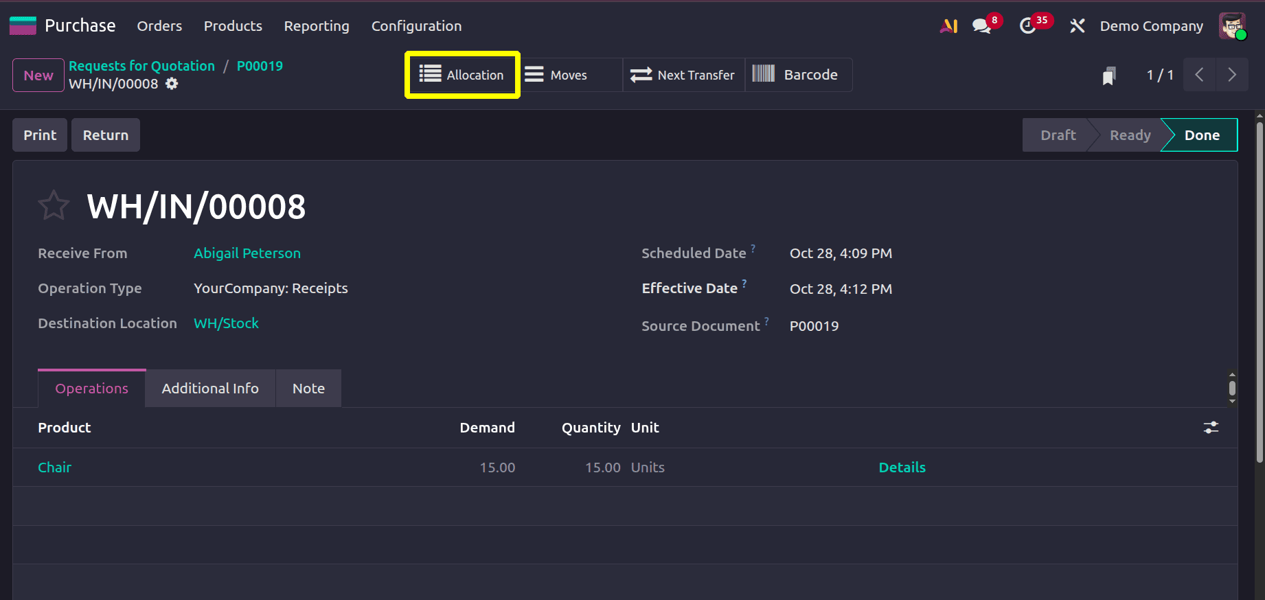 How to Manage Reception Reports Efficiently in Odoo 19 Operations-cybrosys