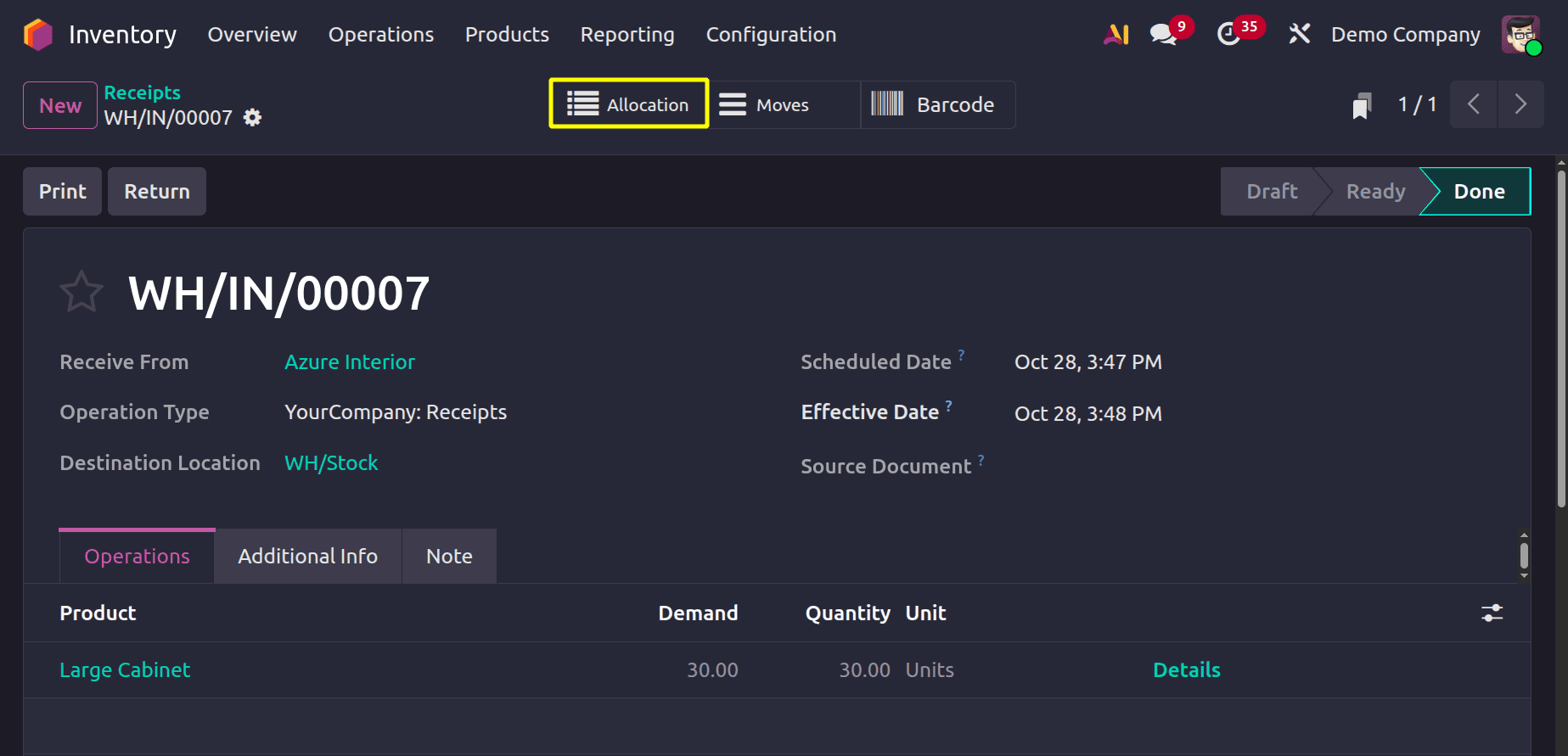 How to Manage Reception Reports Efficiently in Odoo 19 Operations-cybrosys