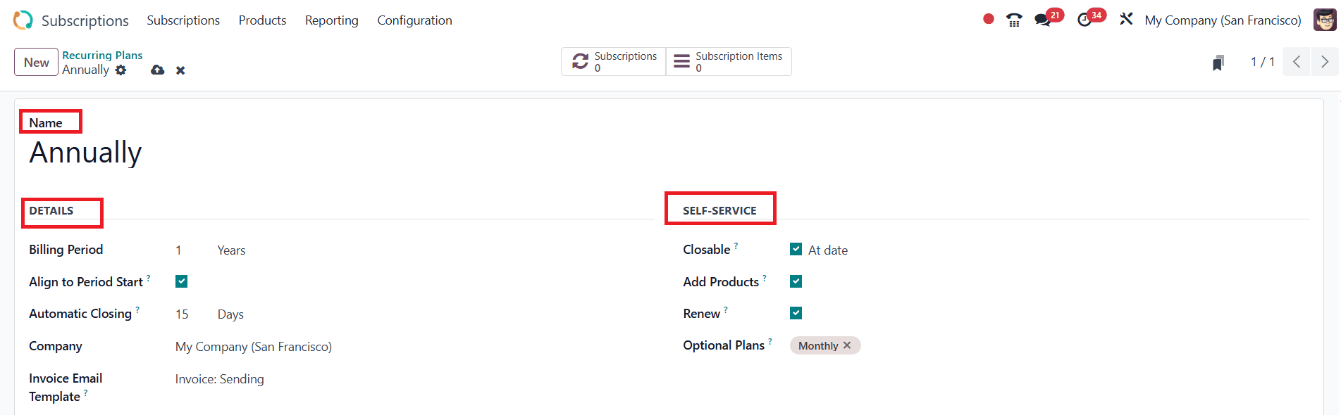 How to Manage Recurring plans for Odoo 18 Subscription-cybrosys