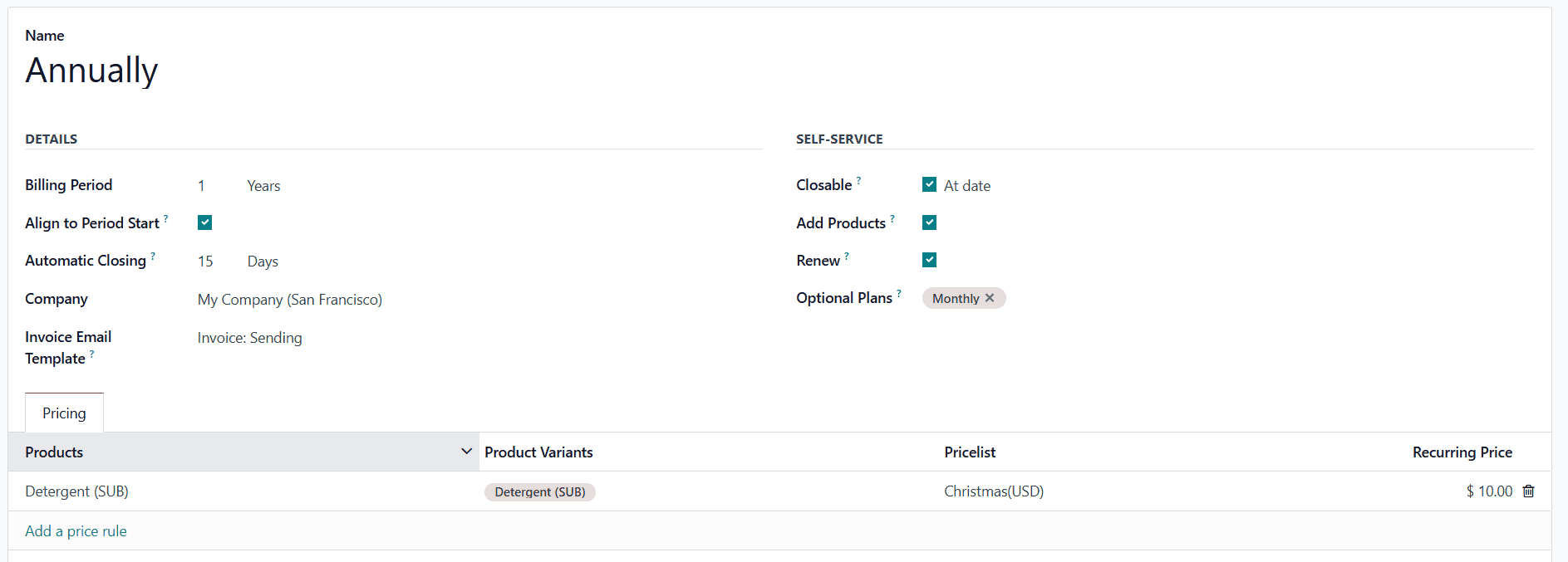 How to Manage Recurring plans for Odoo 18 Subscription-cybrosys