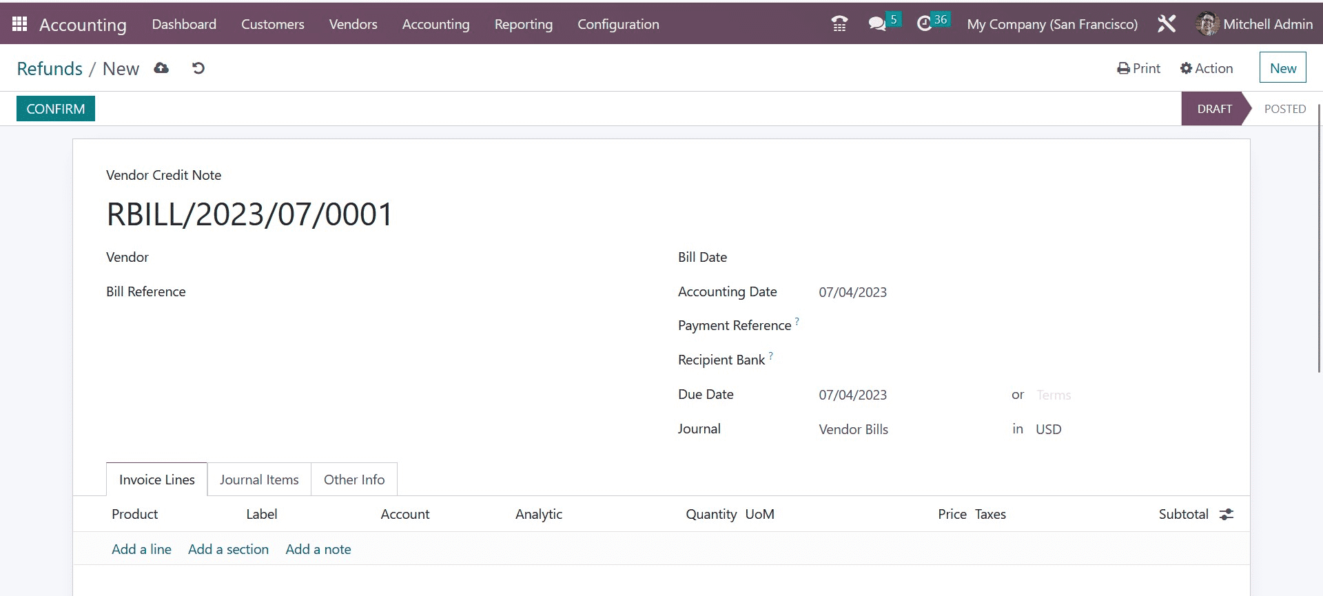 How to Manage Refunds with Odoo 16 Accounting-cybrosys
