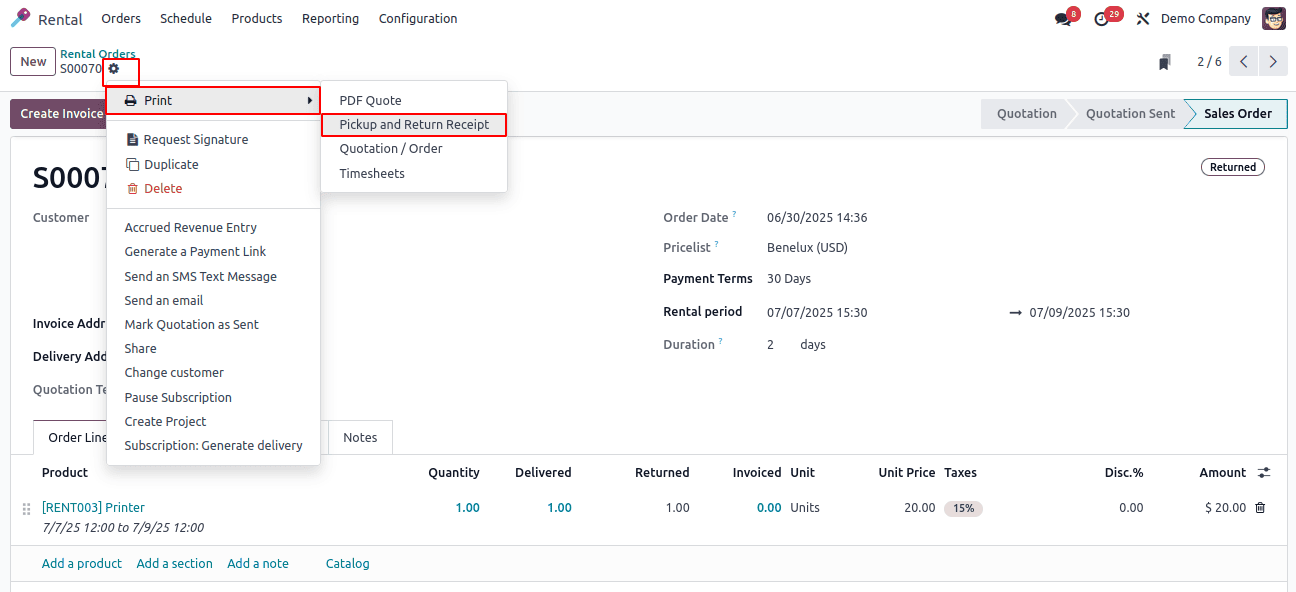 How to Manage Rental Orders in Odoo 18-cybrosys