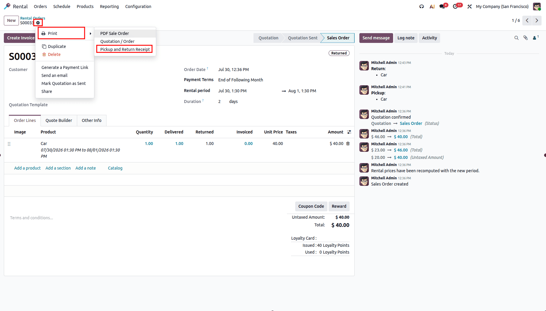 How to Manage Rental Orders in Odoo 19-cybrosys