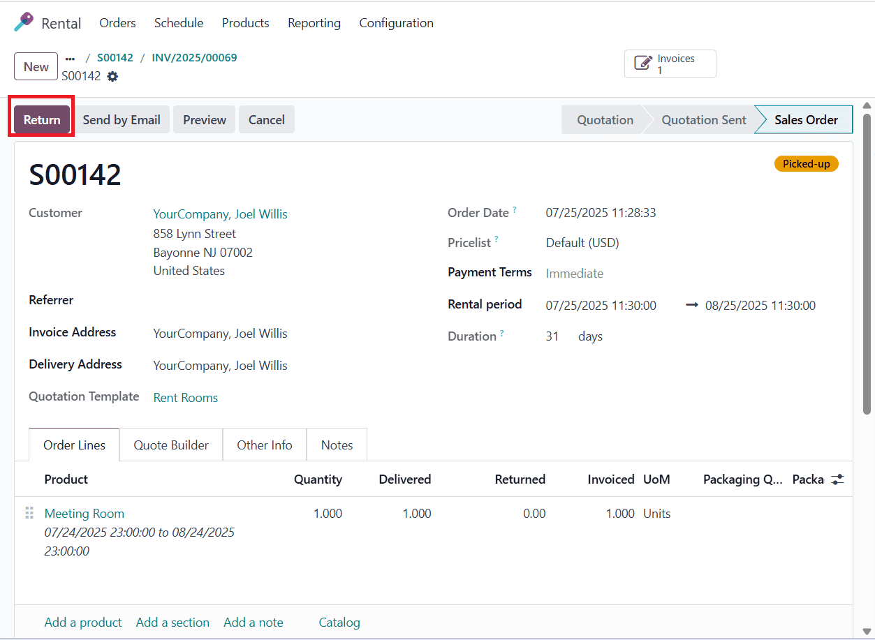 How to Manage Rental Transfers in Odoo 18-cybrosys