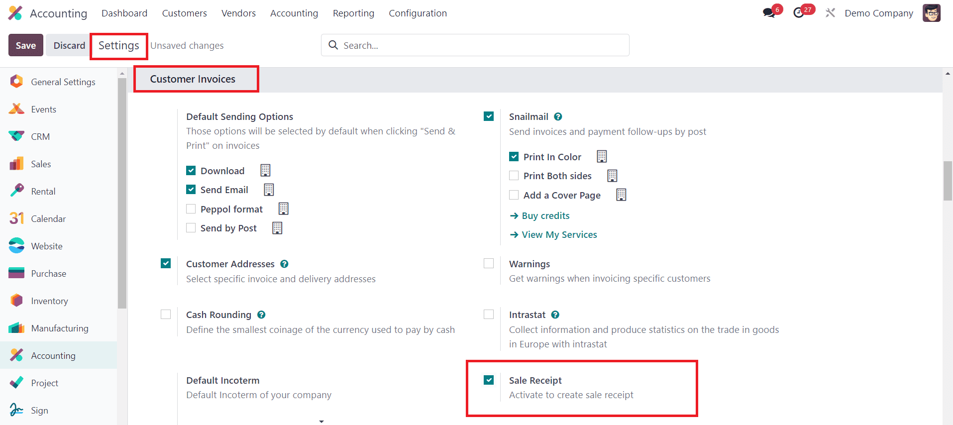 How to Manage Sales Receipts inside the Odoo 17-cybrosys