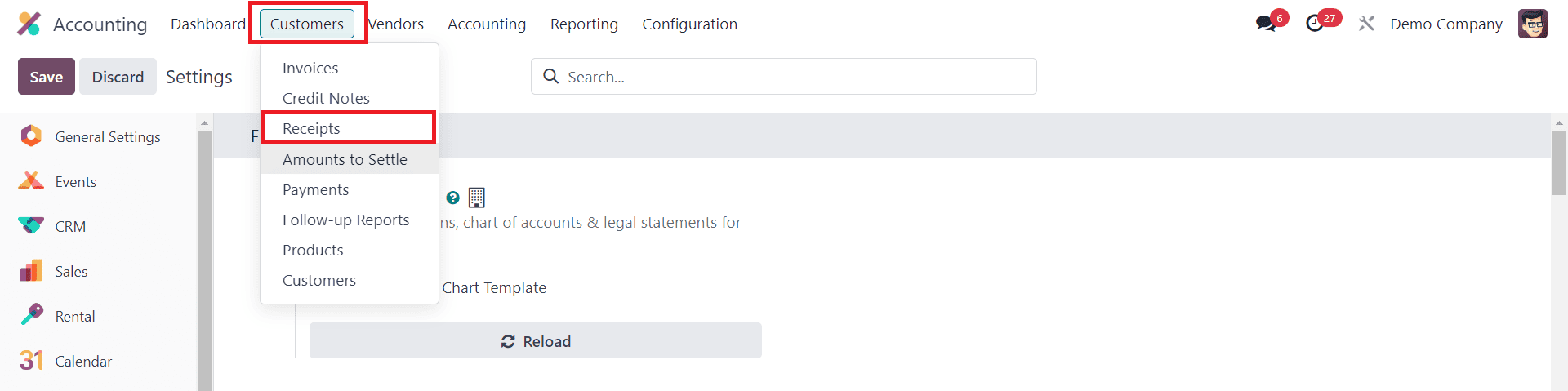 How to Manage Sales Receipts inside the Odoo 17-cybrosys