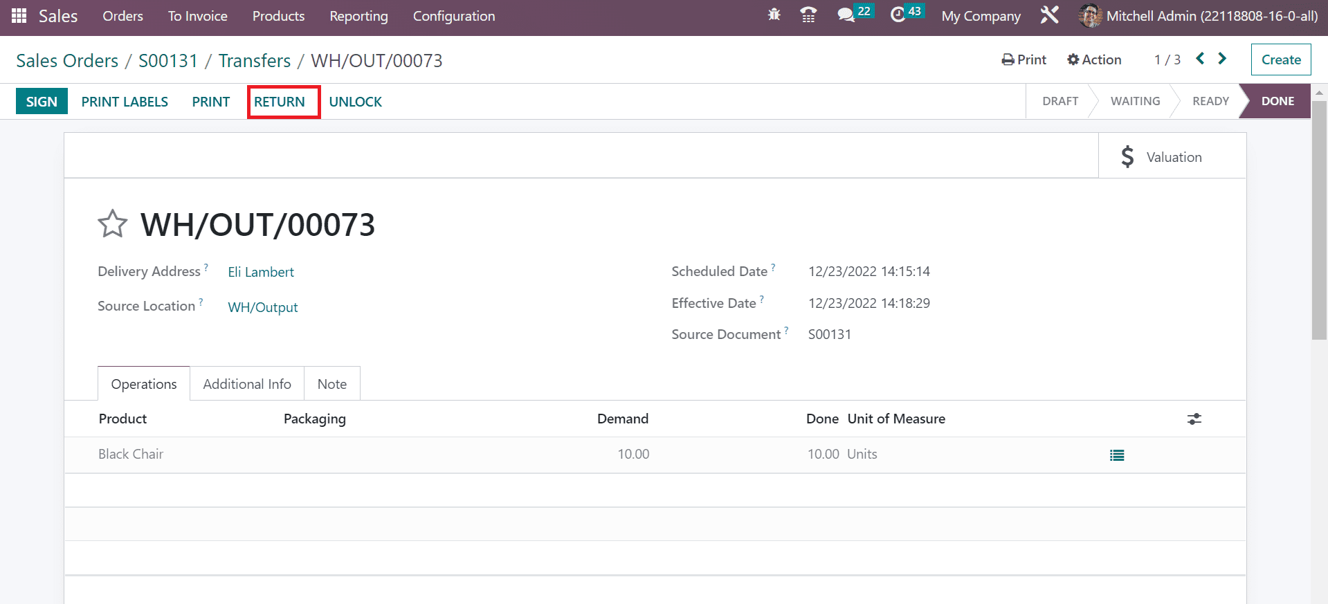 How to Manage Sales Return for an Order Using Odoo 16 Sales App