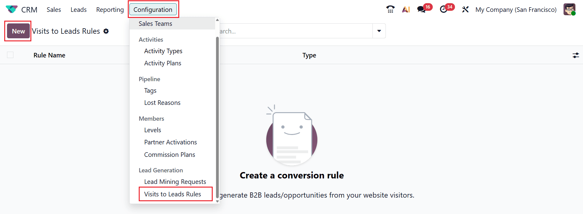 How to Manage Sales Visits Linked to Leads in Odoo 19-cybrosys