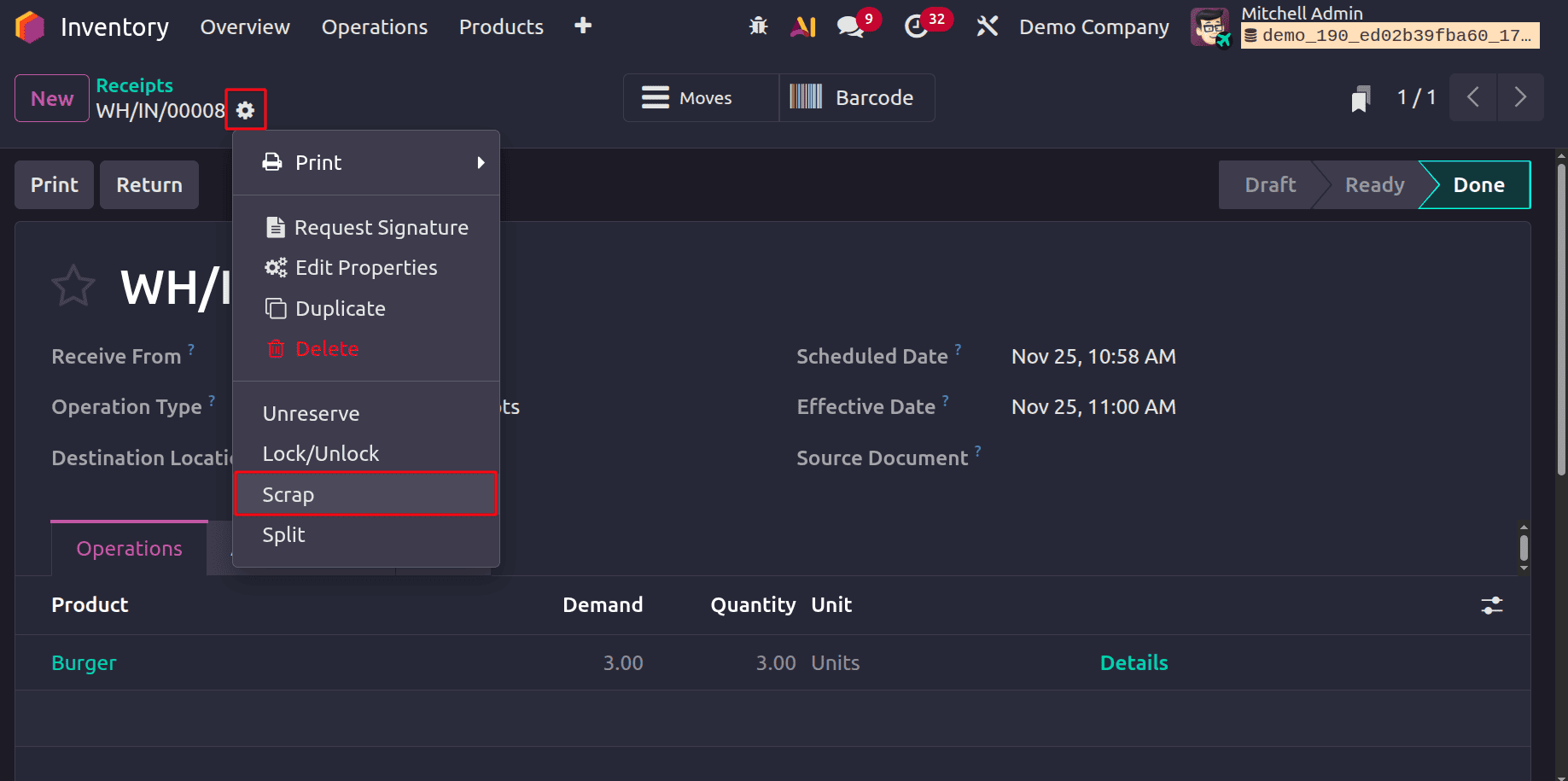 How to Manage Scrap and Product Movements in Odoo 19-cybrosys