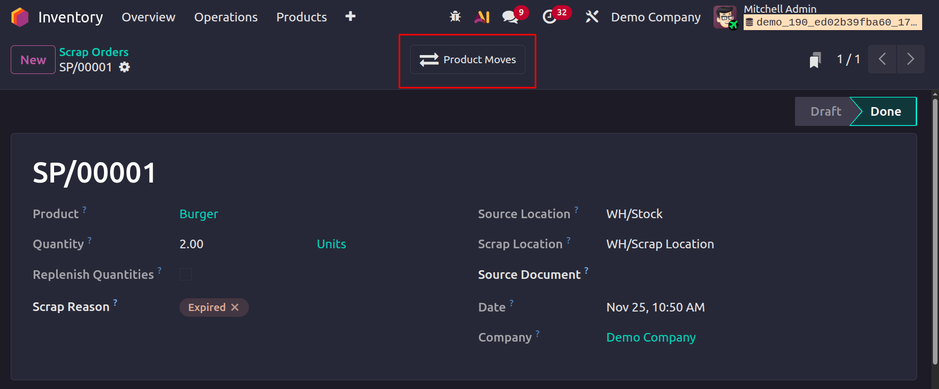 How to Manage Scrap and Product Movements in Odoo 19-cybrosys