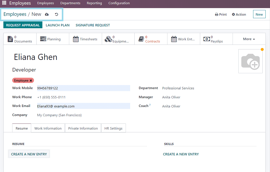 How to Manage Skills and Resumes in Odoo 16 Employees Appcybrosys
