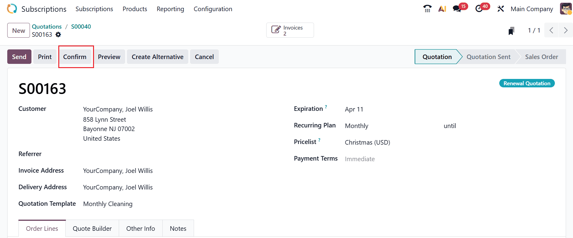 How to manage Subscription Renewals in Odoo 19-cybrosys