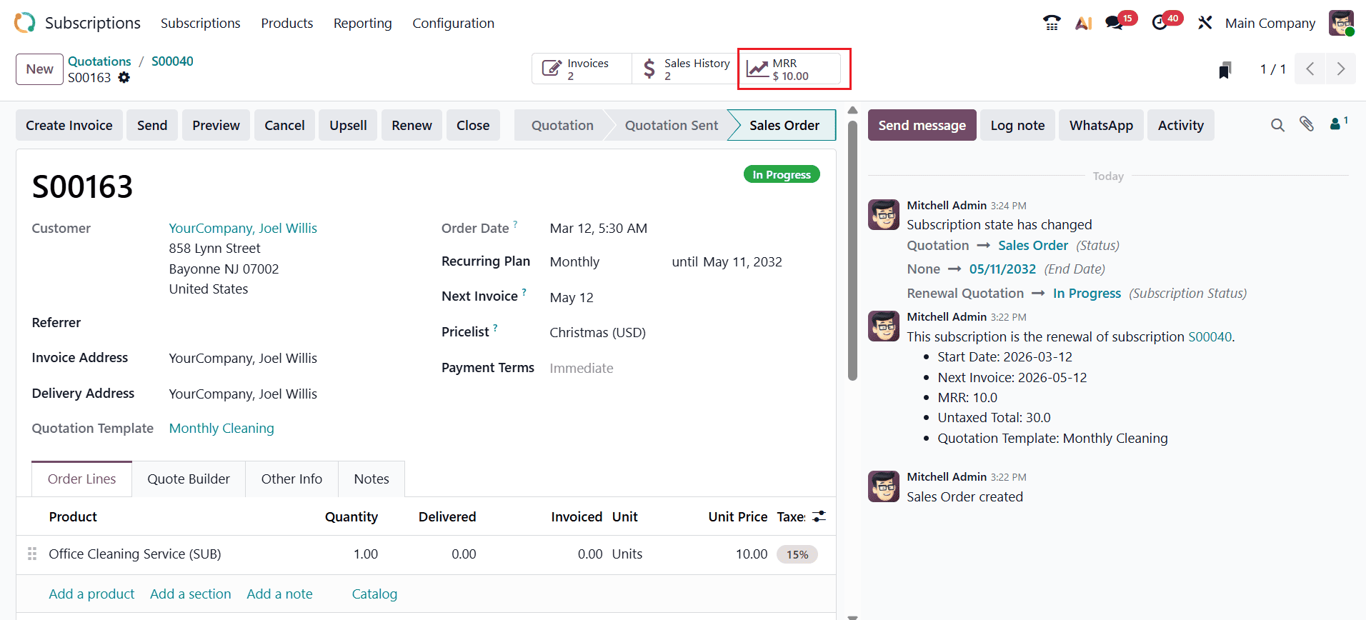 How to manage Subscription Renewals in Odoo 19-cybrosys